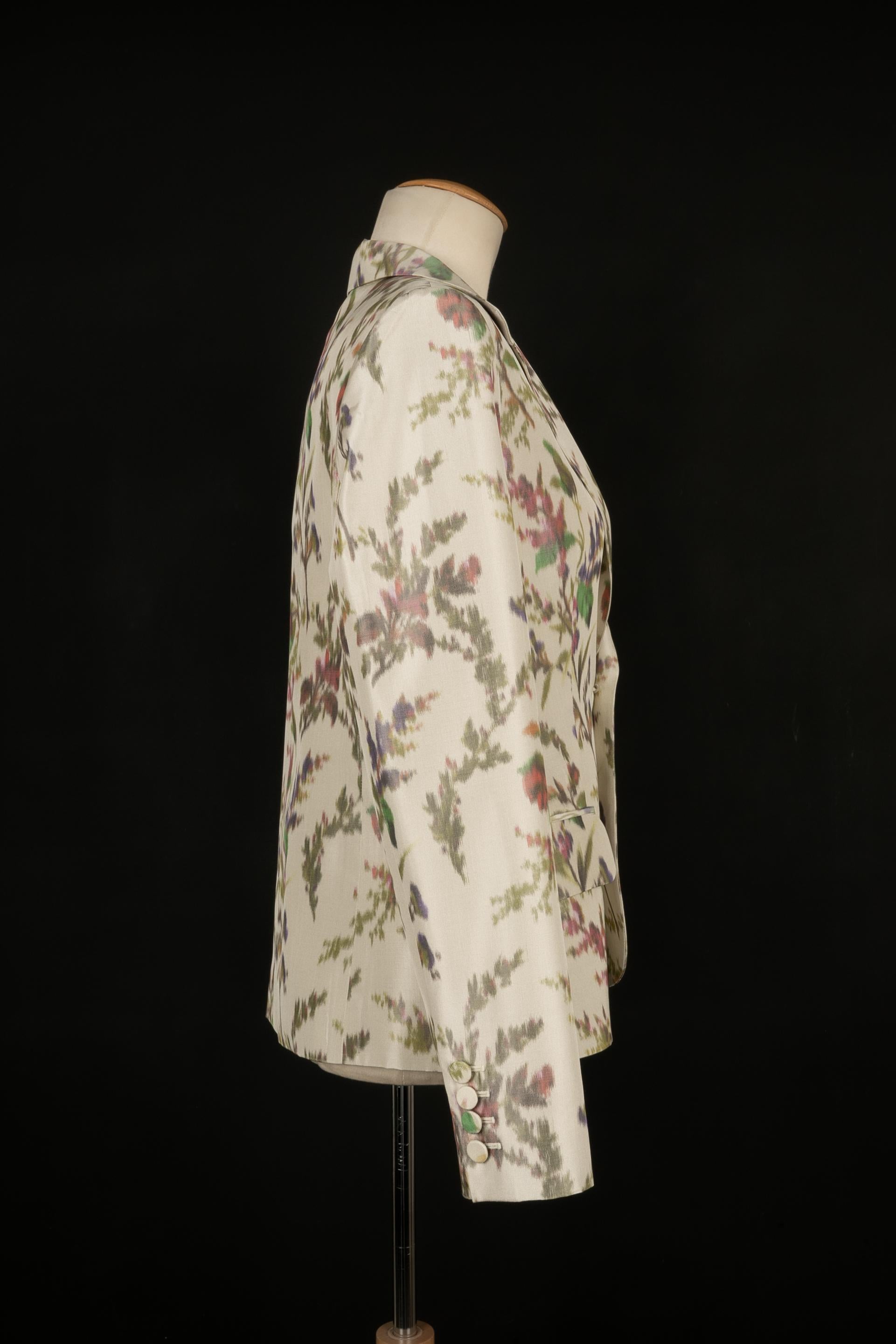 Dior silk jacket In Excellent Condition For Sale In SAINT-OUEN-SUR-SEINE, FR