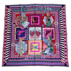 Dior Seiden-Neckerchiefschal in mehrfarbigem Muster