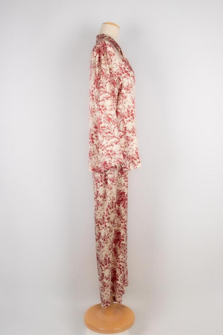 Dior Silk Night Set In Excellent Condition In SAINT-OUEN-SUR-SEINE, FR
