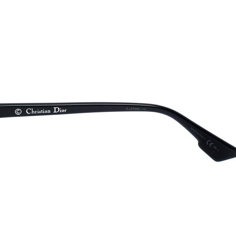 Dior Silver And Black Grey Mirrored 8070t Dior Abstract Wayfarer