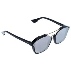 Dior Silver and Black/Grey Mirrored 8070T Dior Abstract Wayfarer Sunglasses
