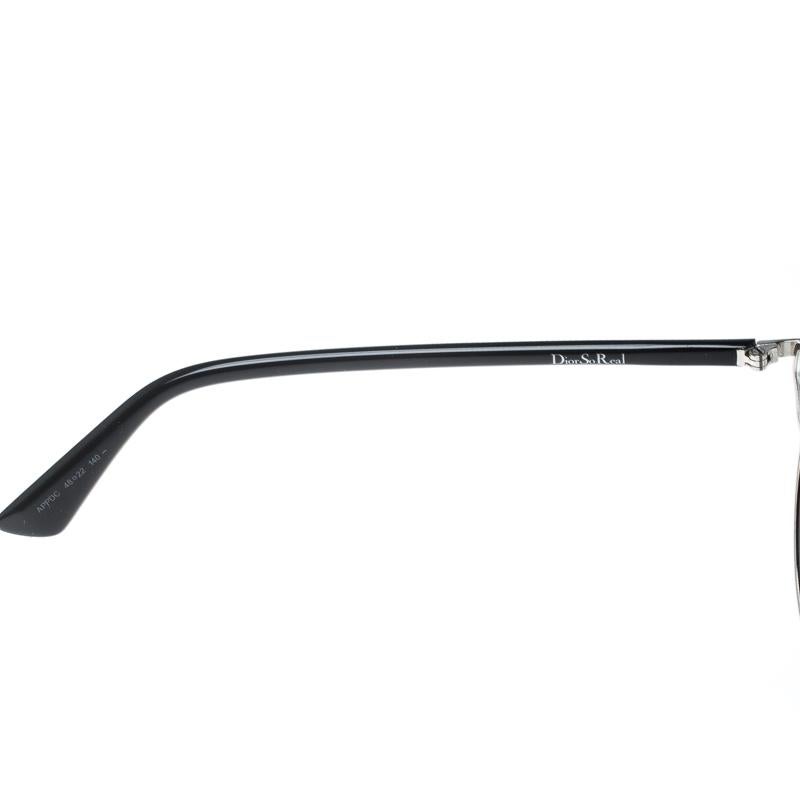 Dior Silver/Black Silver Mirrored APPDC So Real Round Sunglasses 3