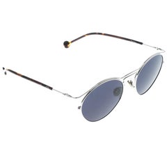Dior Silver/Blue 8JDKU Dior Origins 1 Oval Sunglasses