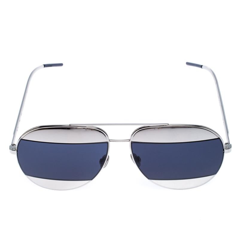 Luxury accessories are always a prize to own as they are designed to last and also to make you look fashionable. This creation from Dior is a great example. The silver temples, metal body, silver-tone hardware and blue color all add to the charm of