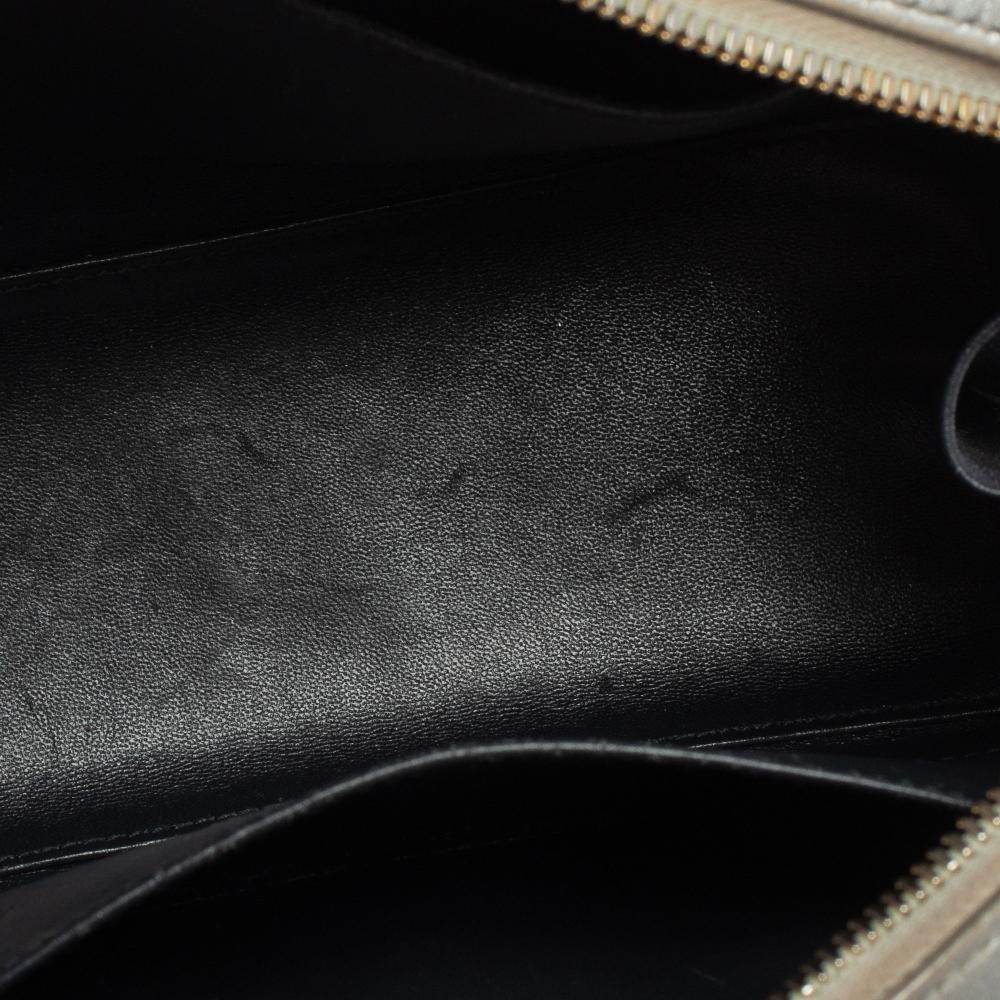 Dior Silber Cannage Leder Lily Tasche 2