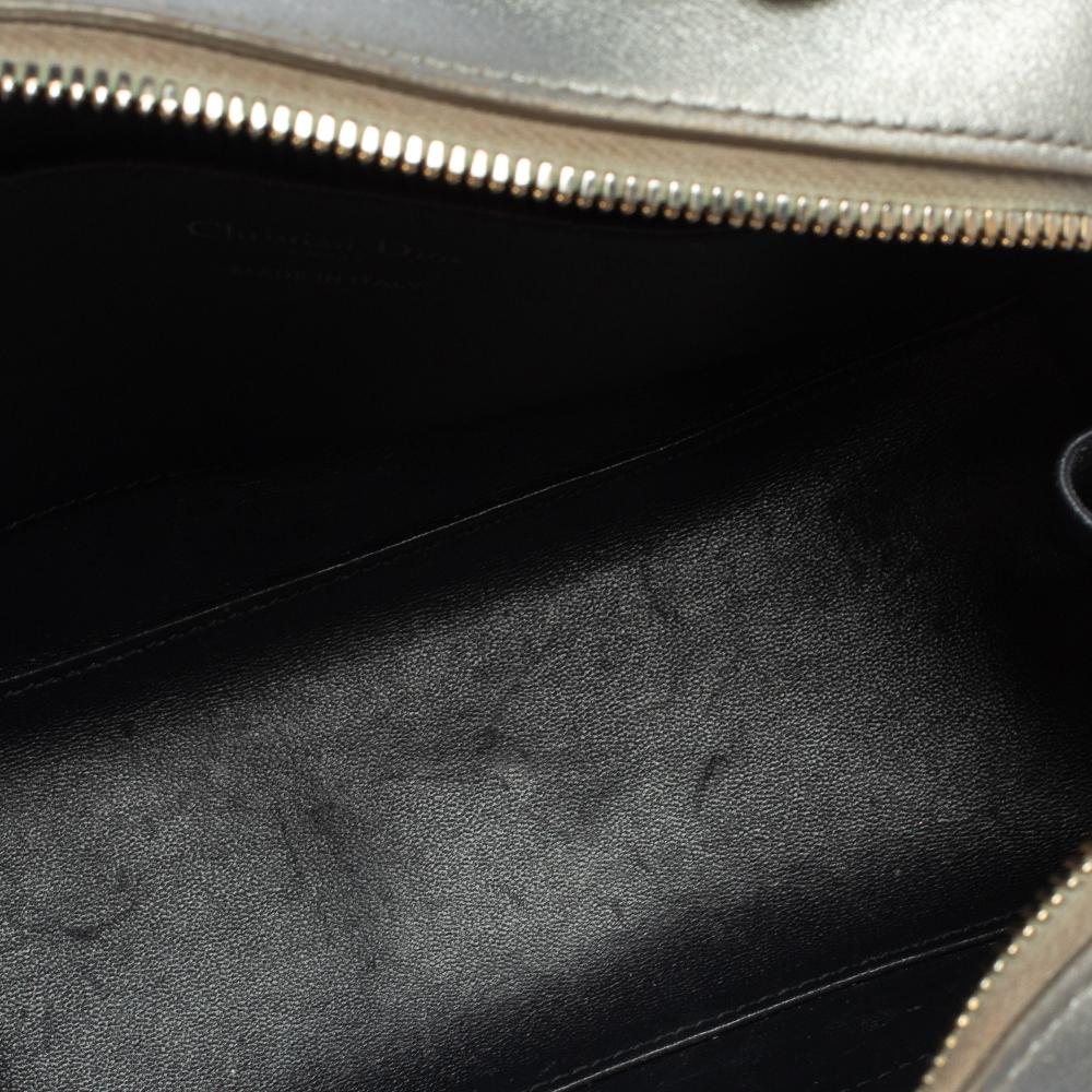 Dior Silber Cannage Leder Lily Tasche 3