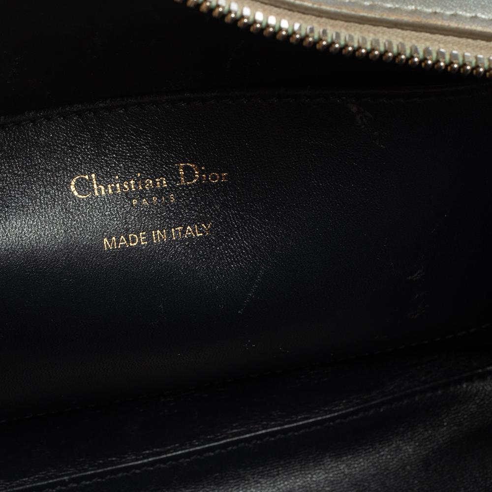 Dior Silber Cannage Leder Lily Tasche 4