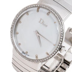 Dior Silver Diamonds La D De Dior CD043111 Women's Wristwatch 38 mm