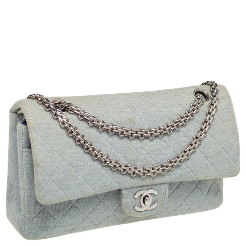Dior Silber glänzendes Leder Diorama beschlagene vertikale Kette Clutch 11