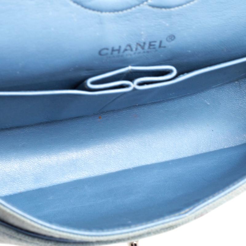 Dior Silber glänzendes Leder Diorama beschlagene vertikale Kette Clutch 14