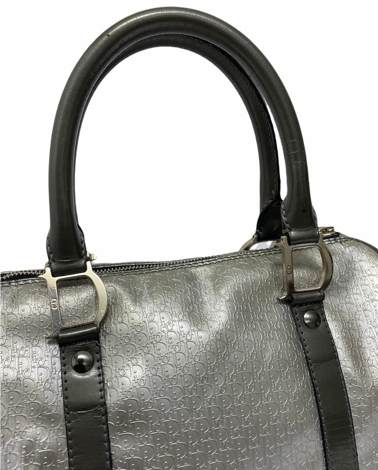 Dior Silver Leather Bag 1