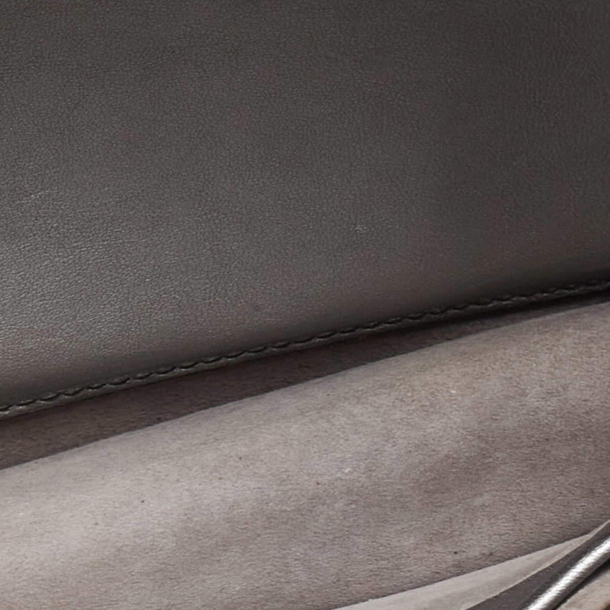 Dior Silver Leather J'adior Flap Shoulder Bag en vente 4
