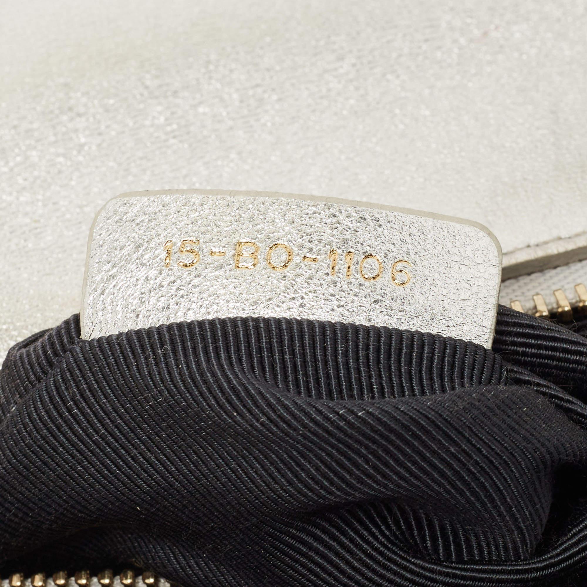 Dior Silver Leather Medium Diorama Flap Shoulder Bag 1