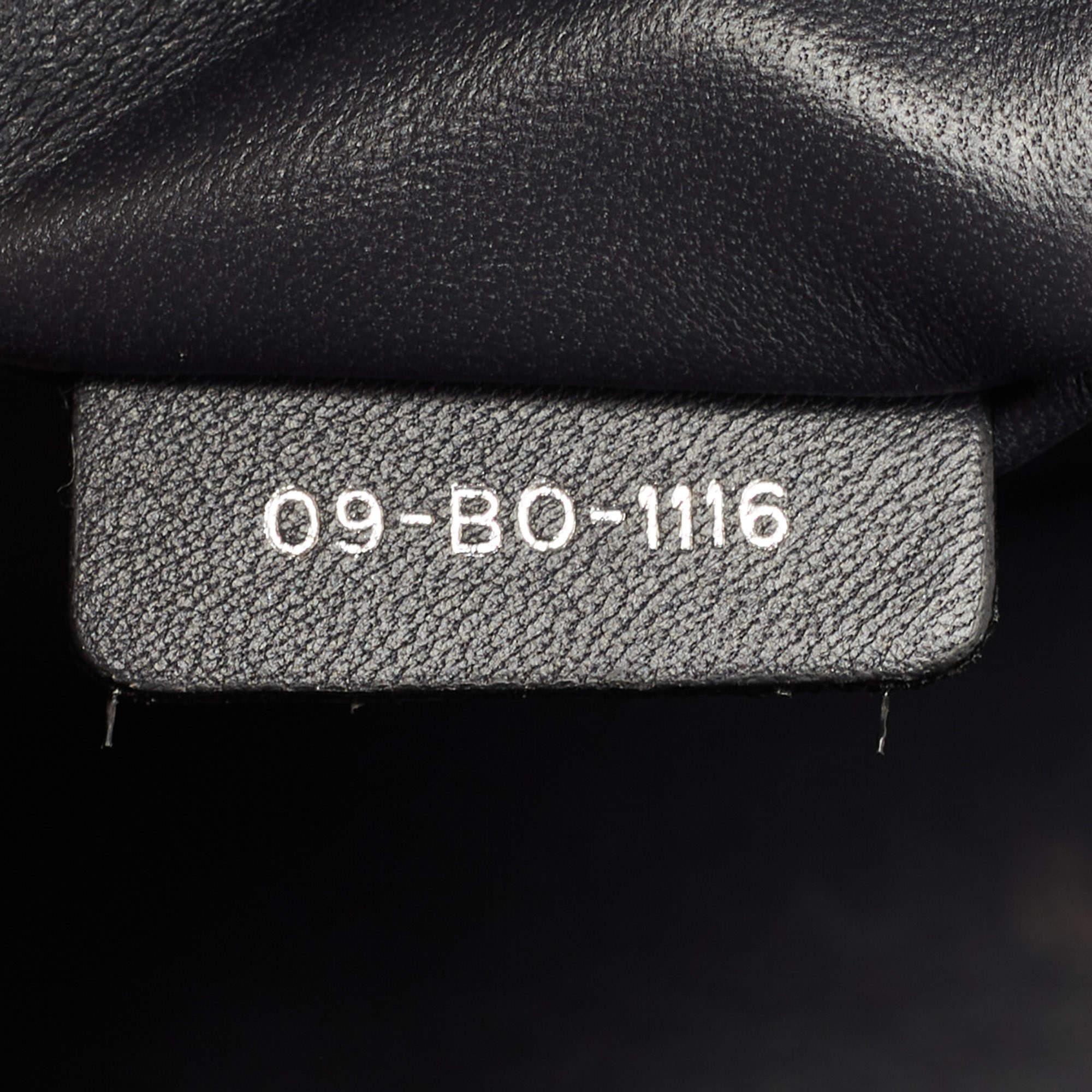 Dior Silver Micro Cannage Patent Leather Medium Diorama Shoulder Bag 8