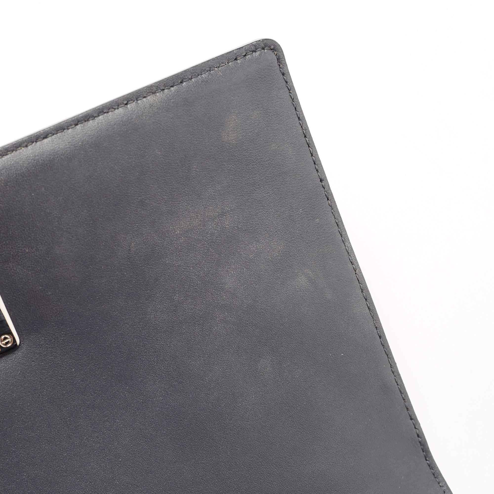 Dior Silver Micro Cannage Patent Leather Medium Diorama Shoulder Bag 9