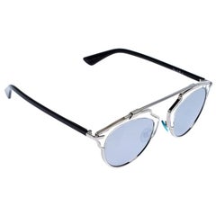 Dior Silver Mirror Dior So Real Round Sunglasses