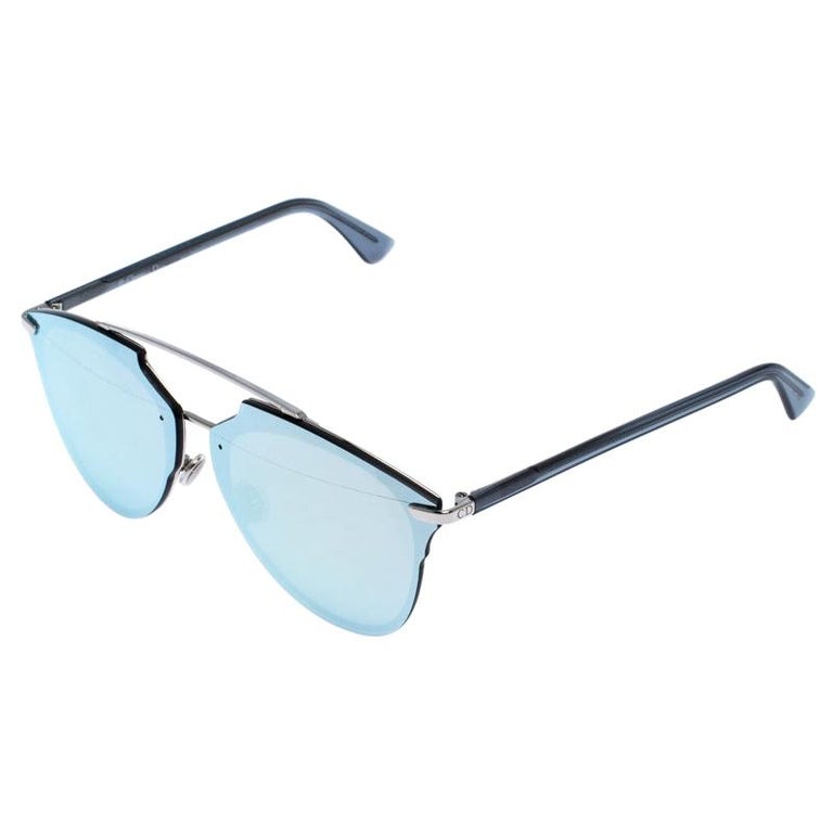 Dior Silver Mirror S60RL Reflective P Double Bridge Sunglasses For Sale ...
