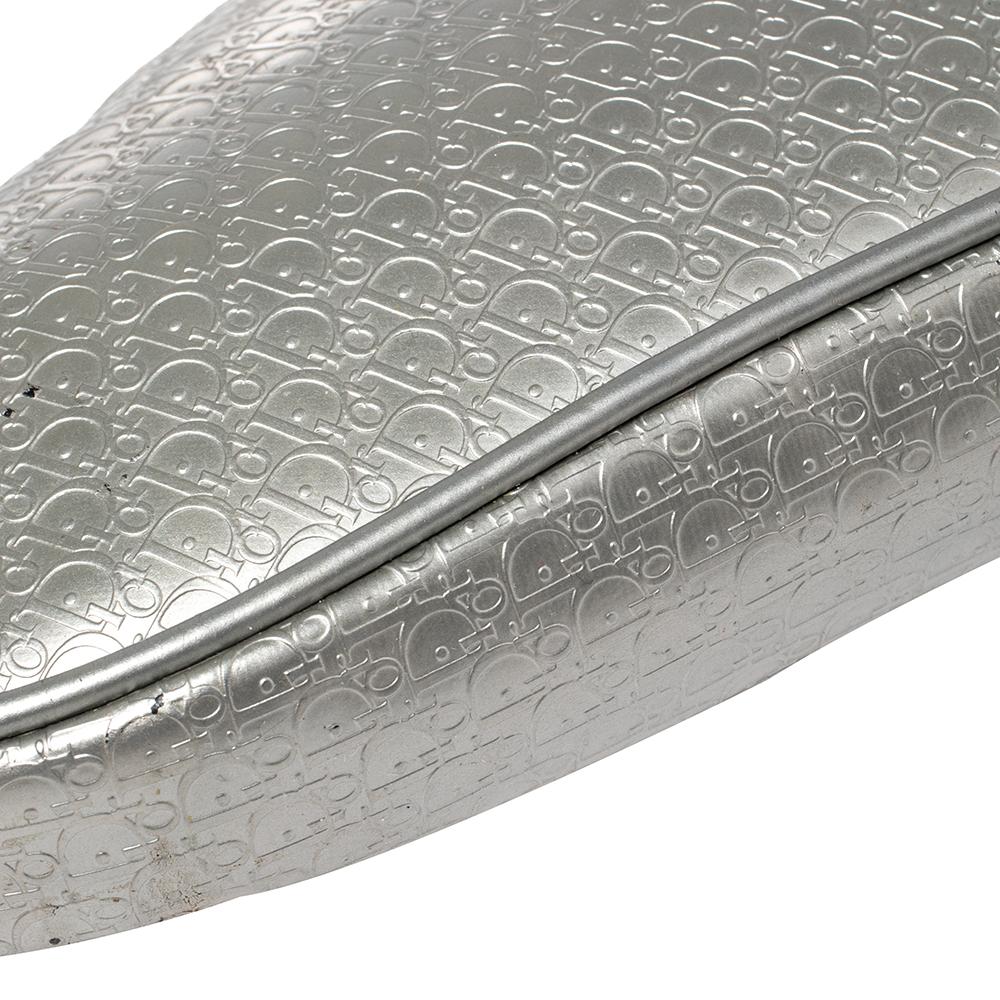Dior Silver Oblique Matte Leather Saddle Bag 7