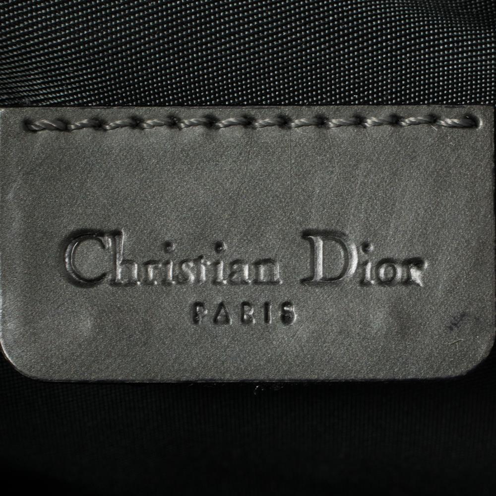 Dior Silver Oblique Matte Leather Saddle Bag 4