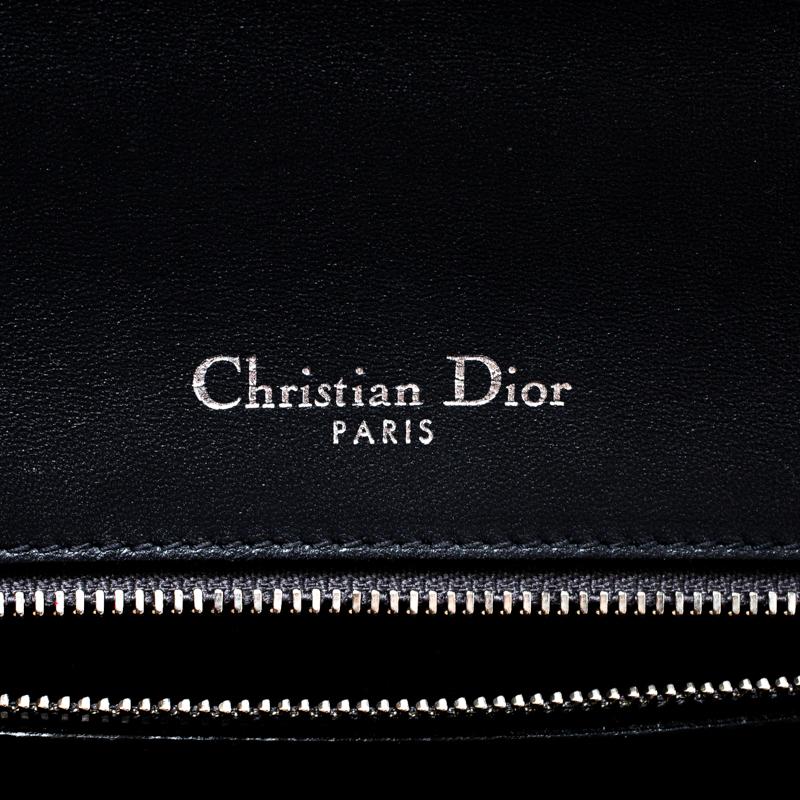 Dior Silver Patent Leather Medium Diorama Flap Shoulder Bag 1