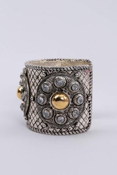 Dior Versilbertes Manschettenarmband