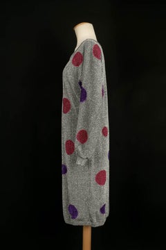 Dior Silver, Purple and Pink Lurex Dress