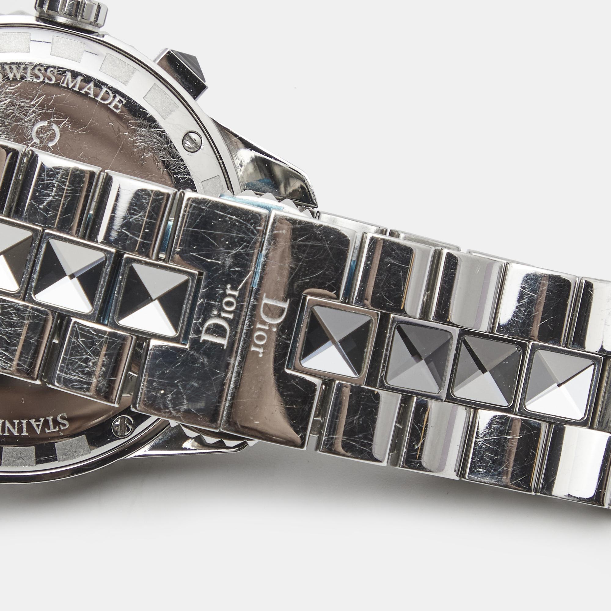 Dior Silver Stainless Steel Diamond Christal CD114313 Women's Wristwatch 38 mm 1