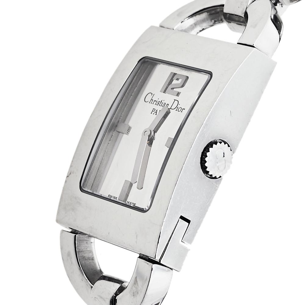 Dior Silver Stainless Steel Malice D78-109 Women's Wristwatch 19 mm 1