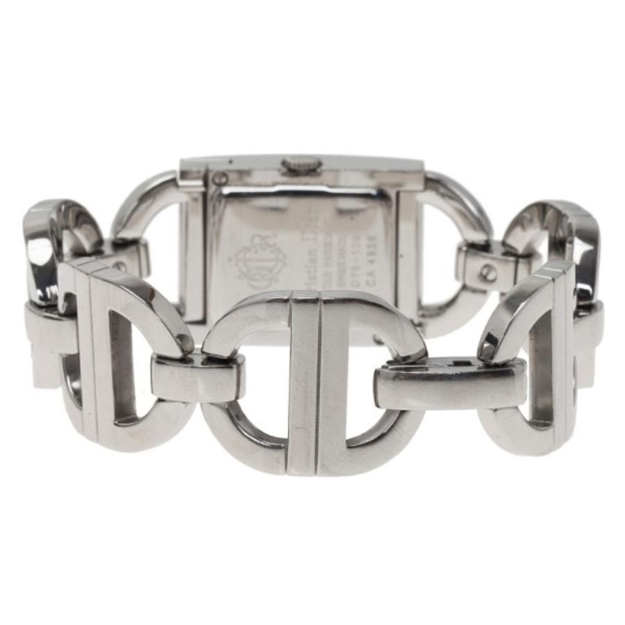 Dior Silver Stainless Steel Malice Women's Wristwatch 20MM In Good Condition In Dubai, Al Qouz 2