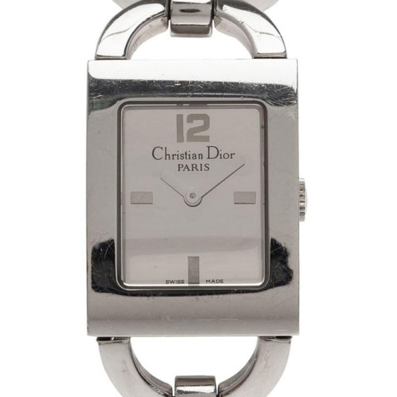 Dior Silver Stainless Steel Malice Women's Wristwatch 20MM