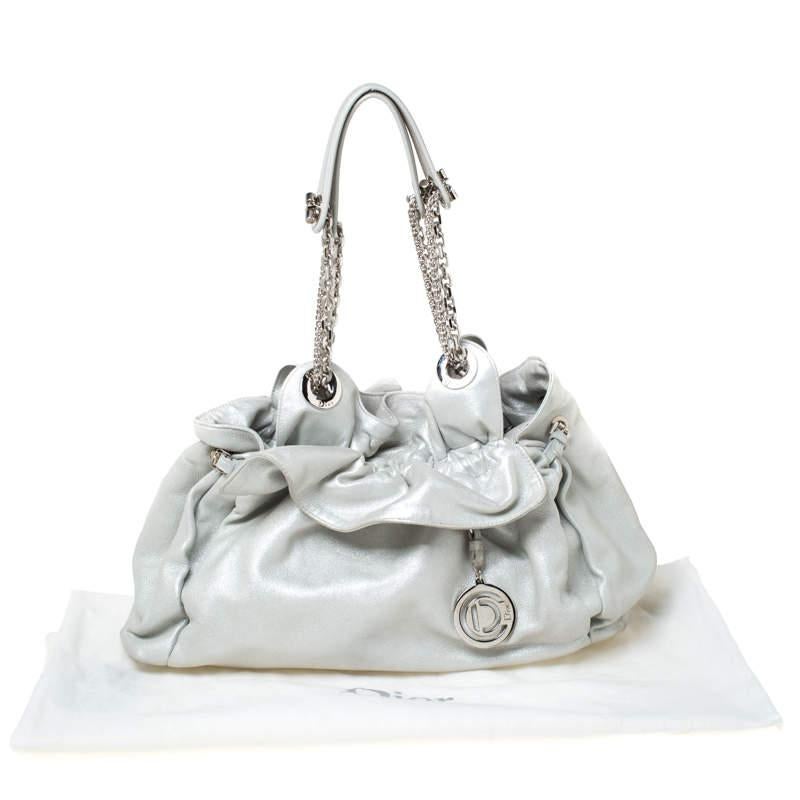 Dior Silver Suede Le Trente Hobo 3