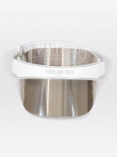 Dior Silver & White Sun Visor Hat