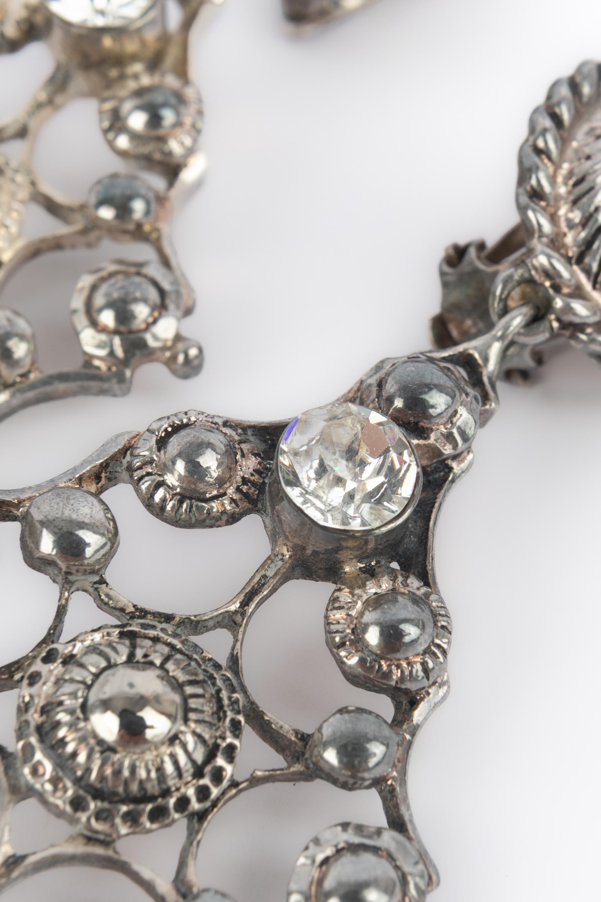 Orecchini argentati Dior 1994 in vendita 2