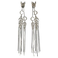 Dior silvery earrings