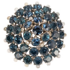 Dior Silvery Metal Circular Brooch