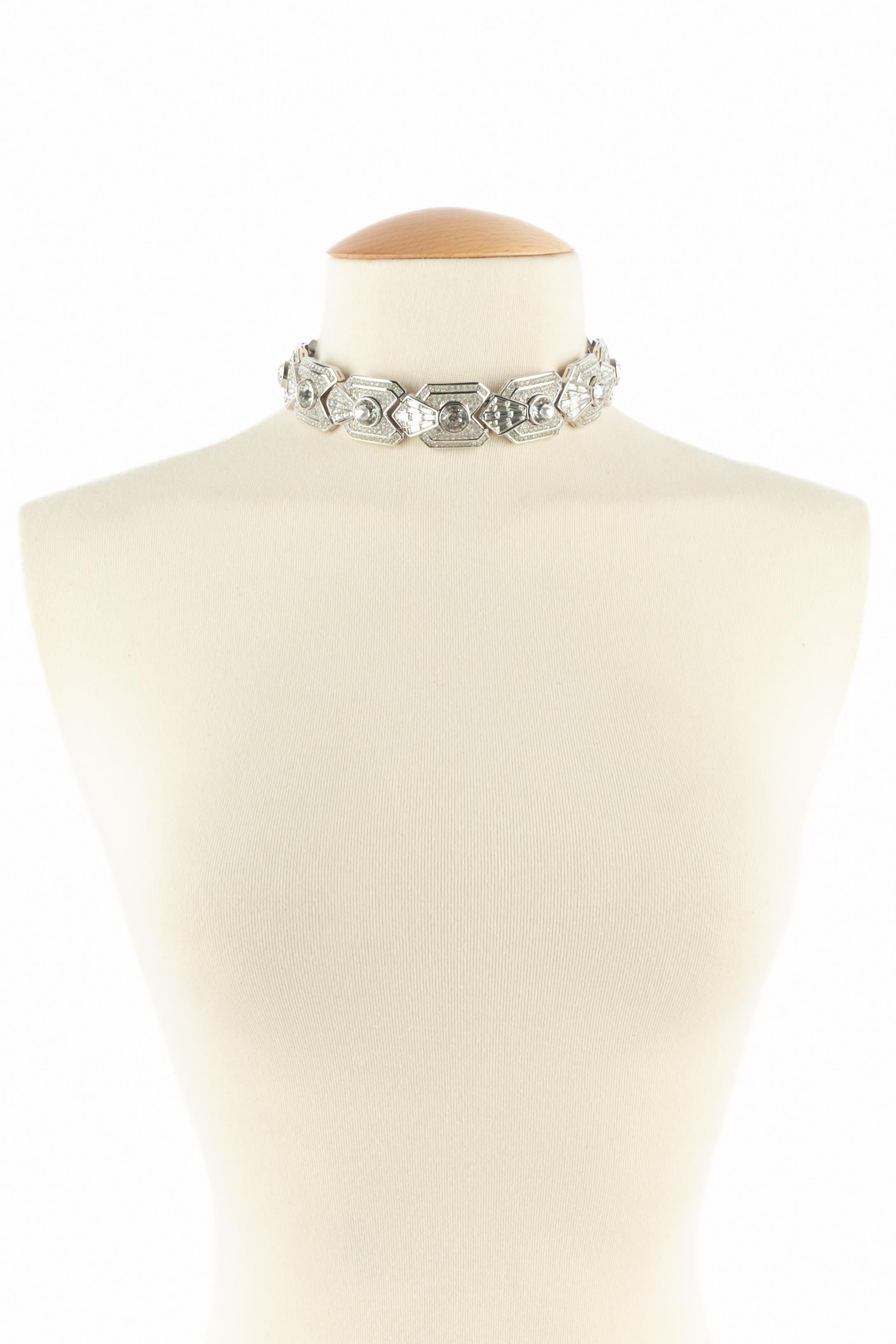 Women's Dior silvery necklace For Sale