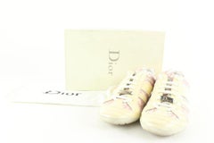 Dior Size 39.5 Rare Vintage Pink Monogram Trotter Low Sneaker 1223d13