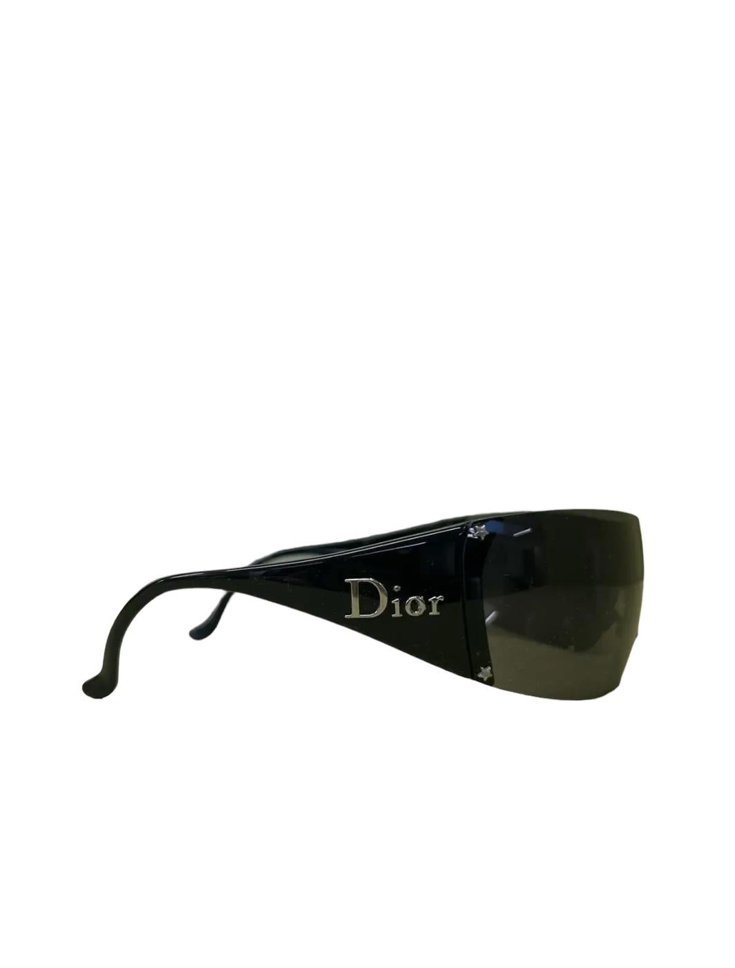 Dior Ski 5 Black Rimless Sunglasses Bon état - En vente à LISSE, NL