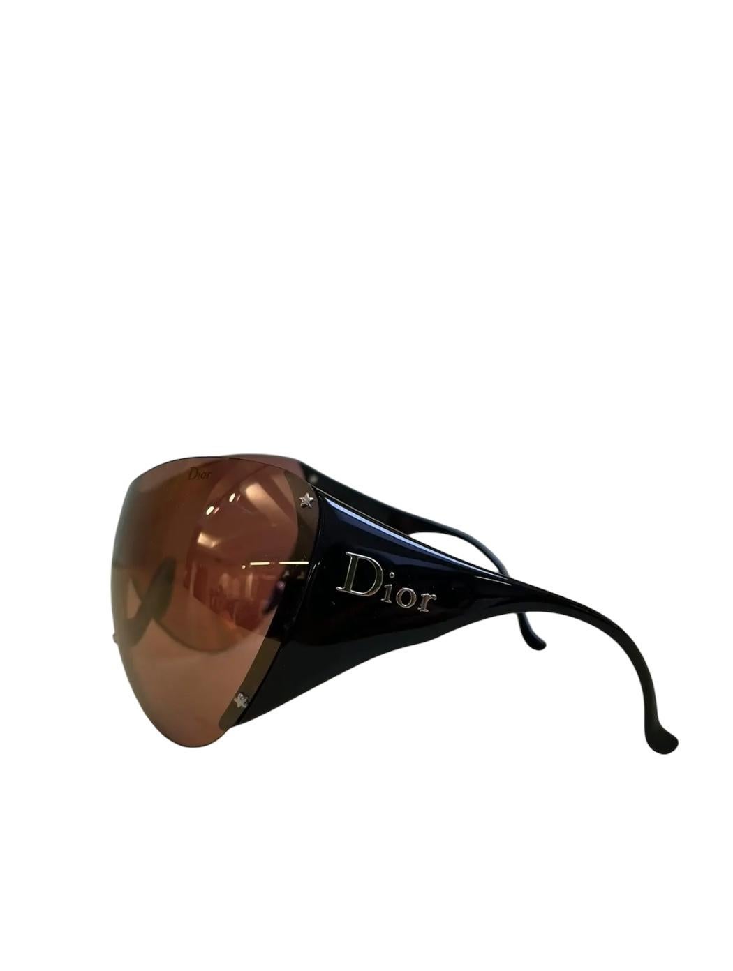Dior Ski Oversized Rimless Logo Tinted Sunglasses In Good Condition For Sale In LISSE, NL