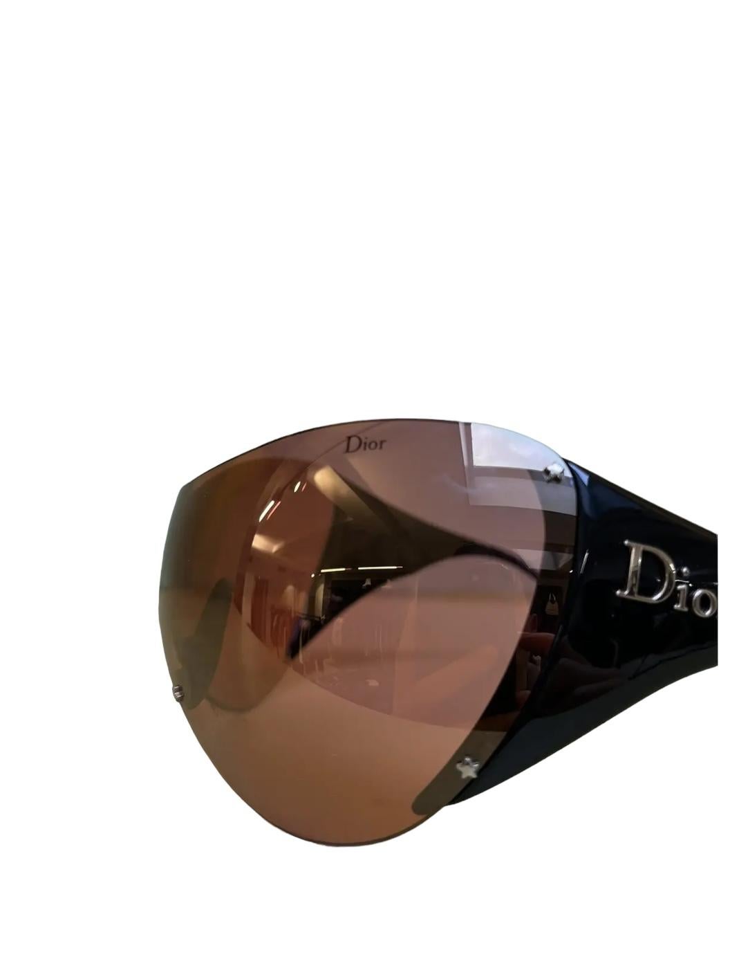 Dior Ski-Sonnenbrille in Übergröße mit Randlosem Logo und getöntem Logo im Angebot 3