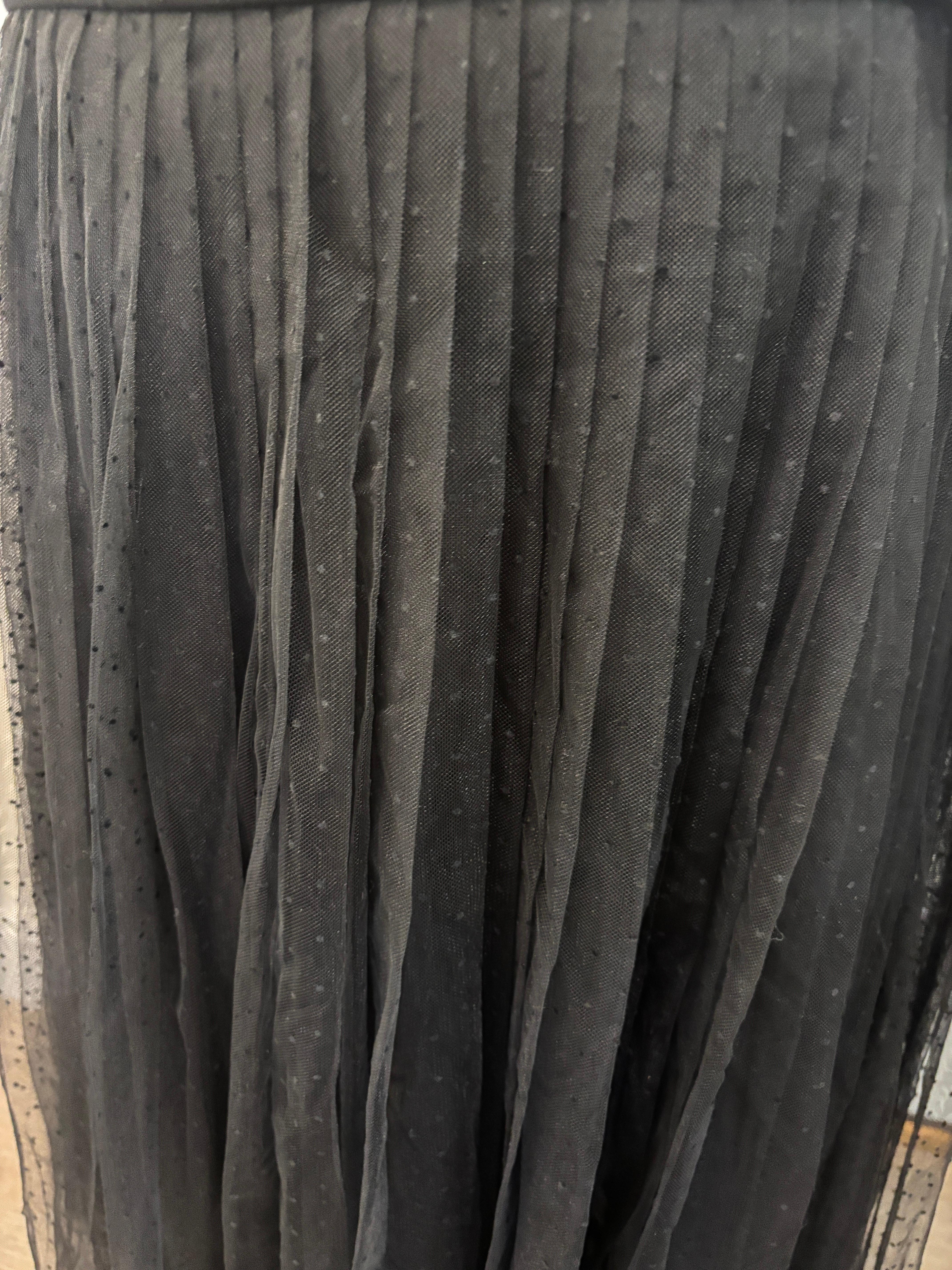 Falda Dior Negra/Nueva/ Talla 12 en venta 5