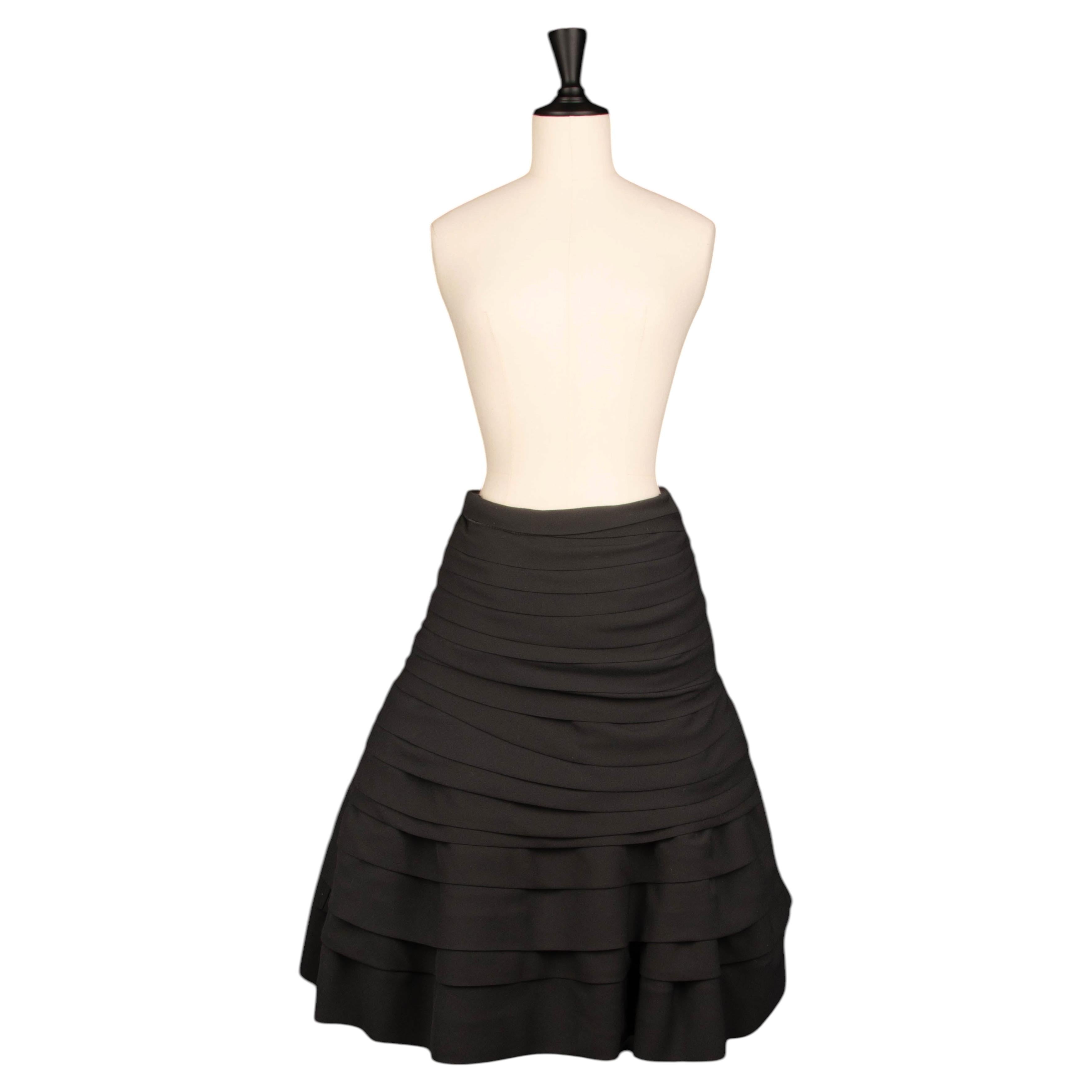 Jupe Dior "plis et fourrures" par John Galliano Winter 2007 en vente