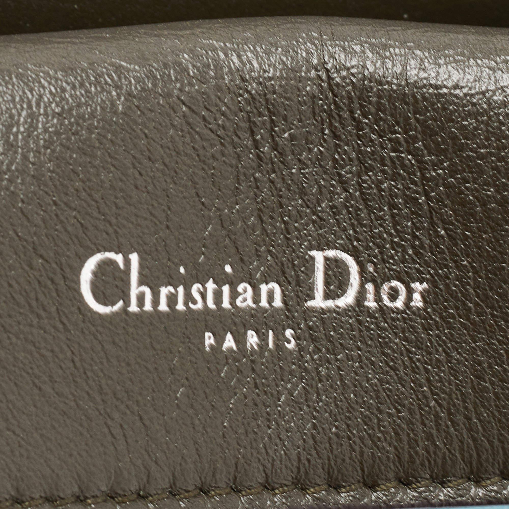 Dior Sky Blue Leather Mini Be Dior Top Handle Bag 12
