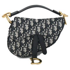 Dior Kleine Satteltasche Navy