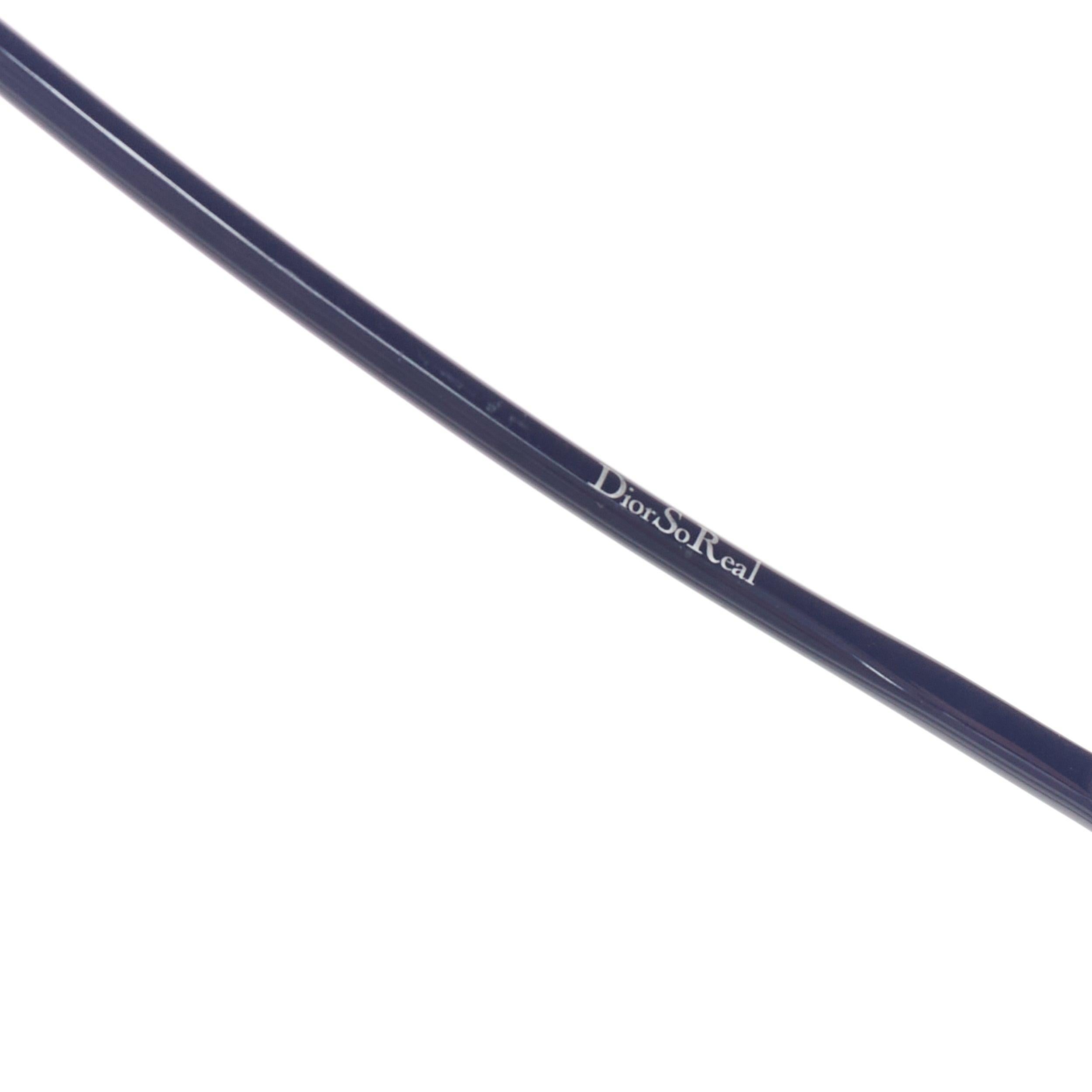 DIOR SoReal NSZL3 burgundy blue metal bridge aviator sunglasses For Sale 3