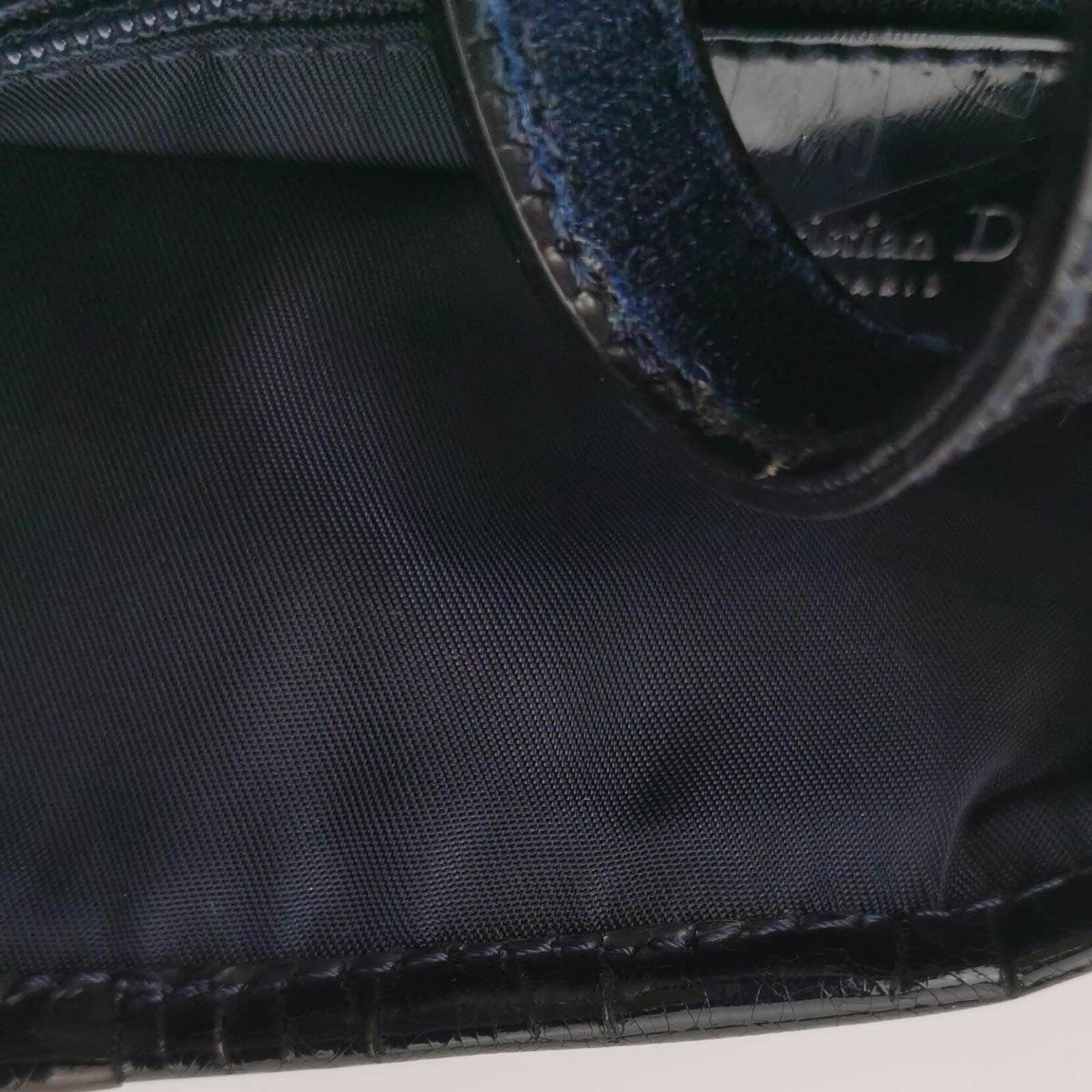Dior Speedway Denim Print Double Saddle Handbag Vintage 9