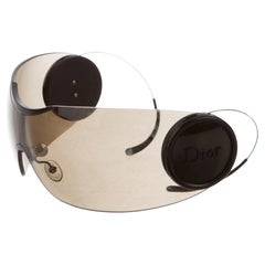Dior Sport 3 Retractable Arms Black Shield Sunglasses