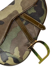Dior Spring 2001 Camo Saddle Bag