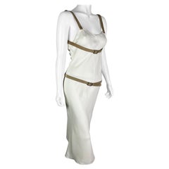 Dior Spring 2001 Dress with Leather Belts