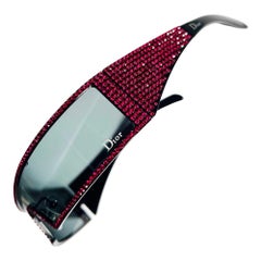 Gafas de sol Dior Primavera 2003 Punk Swarovski en rojo